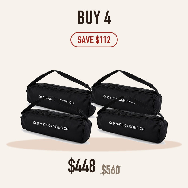Four Old Mate Originals in carry bags - buy 4, save $112, $448 (was $560)