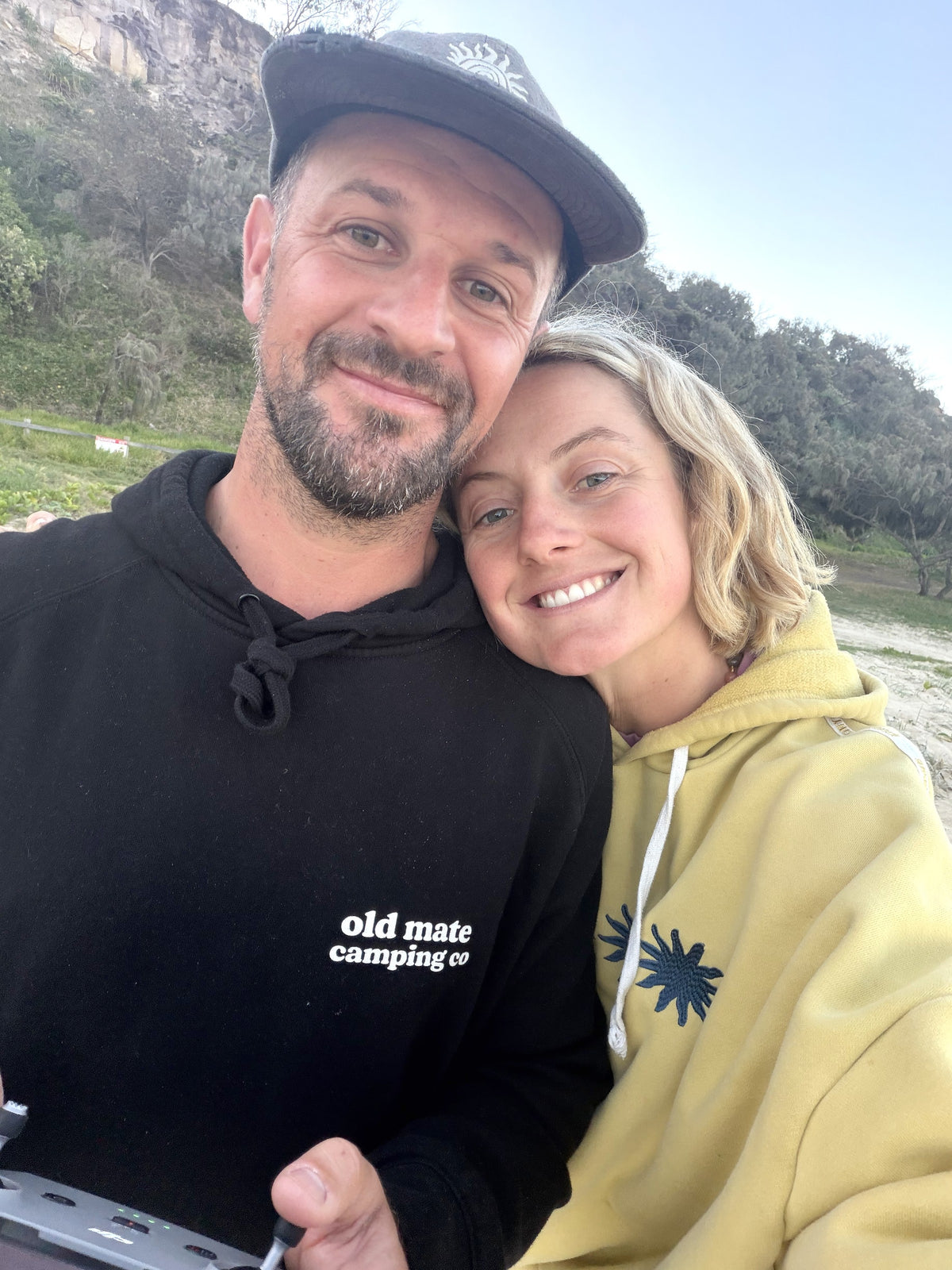 Aoife and Stef, founders of Old Mate Camping Co